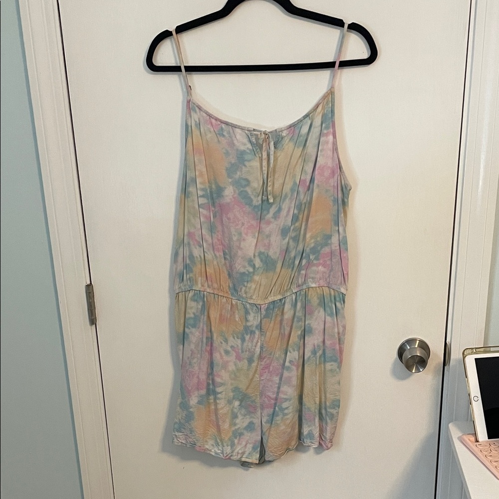 SO Pastel Tie-Dye Tank Top womens XL